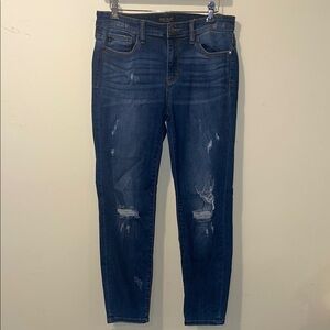 Womens Judy Blue Relaxed Fit Distressed  Jeans